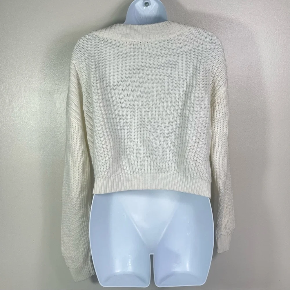 Cropped Knit Sweater - Picture 4 of 4